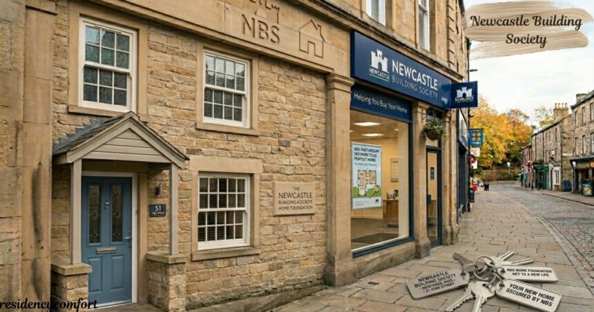 Newcastle Building Society branch exterior in city centre