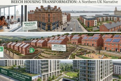 Modern Beech Housing developments featuring energy-efficient homes, apartments, and landscaped communities in the UK.
