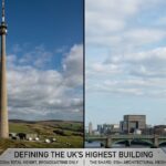 Comparison of the UK’s tallest structures, showing Emley Moor Mast and The Shard with their heights and uses.